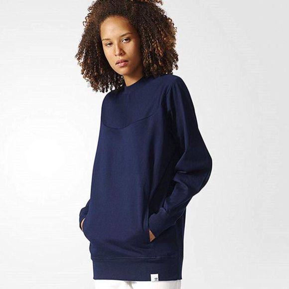 Adidas Originals Navy Sweatshirt Small NWT - Picture 1 of 8